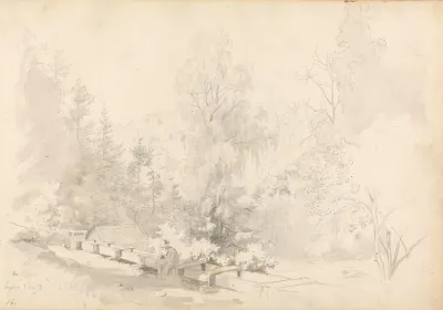 Landscape With Seated Male Figure