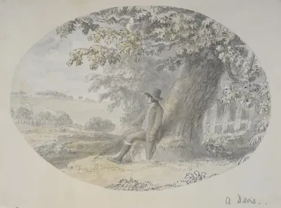 Landscape With Seated Man 2
