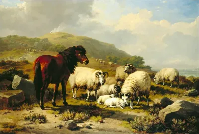 Landscape With Sheep 3