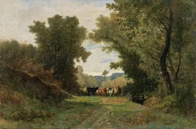 Landscape With Shepherd And Cattle