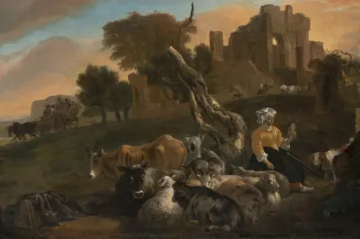Landscape With Shepherdess