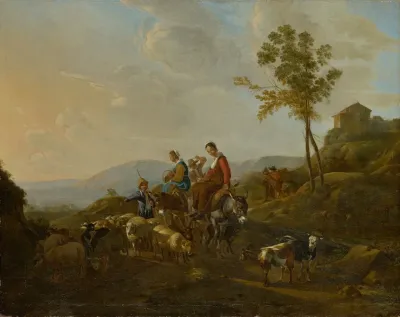 Landscape With Shepherds 2