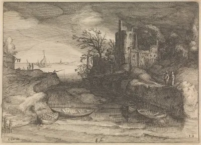 Landscape With Sloops