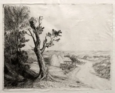 Landscape With Strawstacks