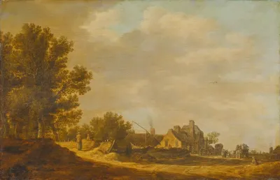 Landscape With Tavern