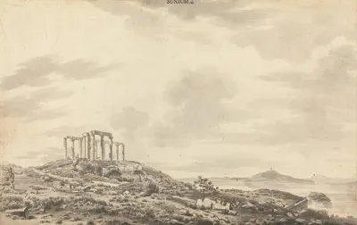 Landscape With Temple Ruins At Sunium