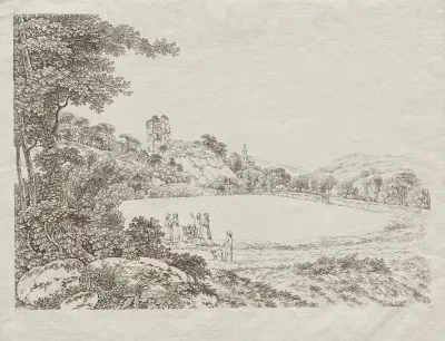 Landscape With Tharandt Castle Ruins