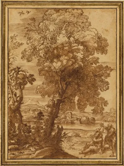 Landscape With The Holy Family Rest On The Flight Into Egypt