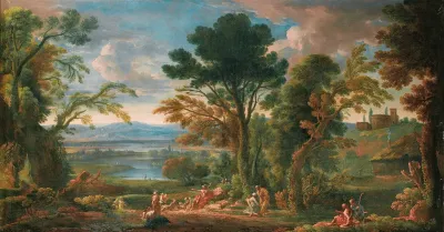 Landscape With The Preaching Of St John The Baptist