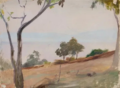Landscape With Trees From The Journey To Constantinople