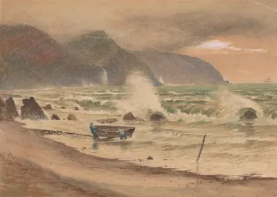 Landscape With Two Men And A Boat