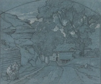 Landscape With Two Monks