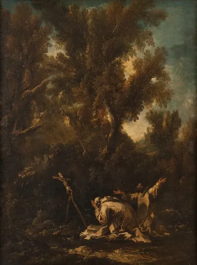 Landscape With Two Repentant Monks