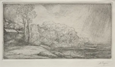 Landscape With Two Trees Paysage Aux Deux Arbres