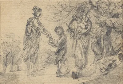 Landscape With Two Women And Child