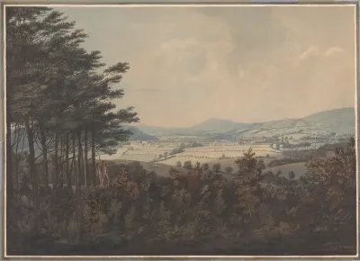 Landscape With Vale And Mountains