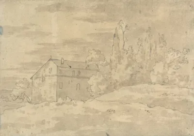 Landscape With Villa Surrounded By Trees