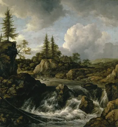 Landscape With Waterfall