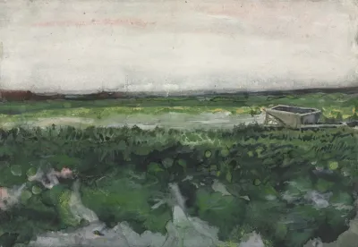Landscape With Wheelbarrow