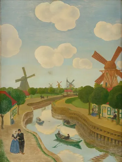 Landscape With Windmills Veere