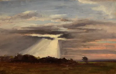 Landschaft Bei Abendstimmung