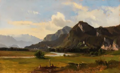 Landschaft Bei Flintsbach Am Inn