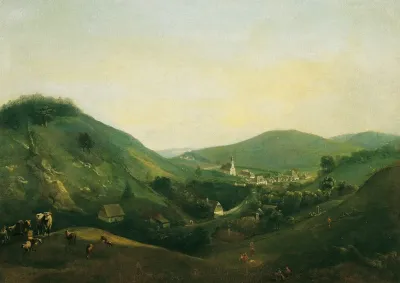 Landschaft Bei Kalksburg