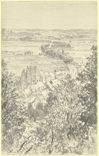 Landschaft Bei Kissingen Von Der Bodenlaube Aus