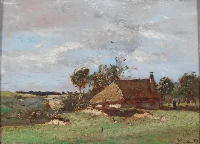 Landschaft Mit Bauernhof 2