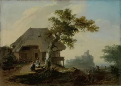 Landschaft Mit Bauernhof 3