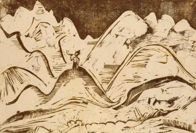 Landschaft Mit Blasendem Hirten