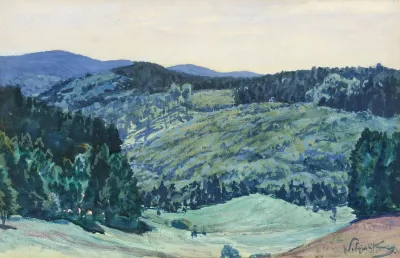 Landschaft Mit Blick Auf Den Grosen Inselberg