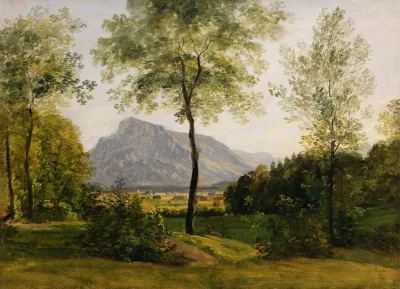 Landschaft Mit Dem Untersberg Bei Salzburg