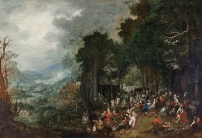 Landschaft Mit Festgesellschaft