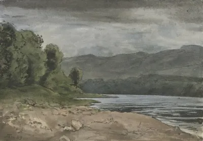 Landschaft Mit Gewitterwolken