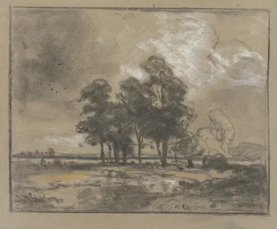 Landschaft Mit Grosen Baumen 2