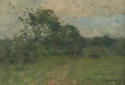 Landschaft Mit Kleinen Gestalten