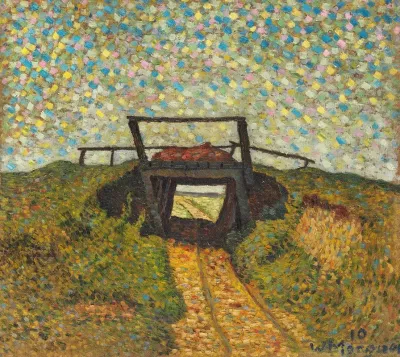 Landschaft Mit Kleiner Brucke Bei Soest