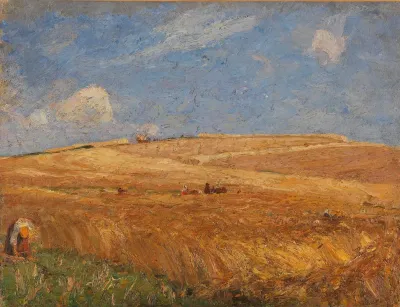 Landschaft Mit Kornfeld