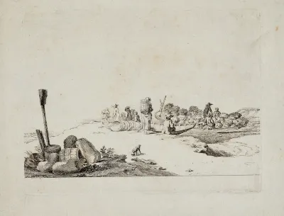 Landschaft Mit Landleuten