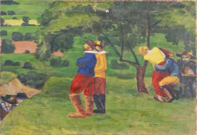 Landschaft Mit Landsknechten