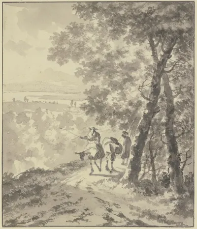 Landschaft Mit Maultiertreibern