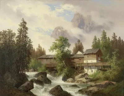 Landschaft Mit Sagemuhle