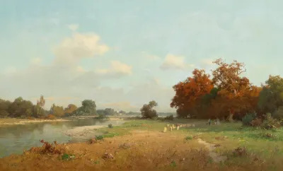 Landschaft Mit Schafen
