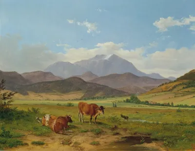 Landschaft Mit Schneeberg