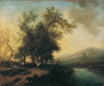 Landschaft Mit Staffage