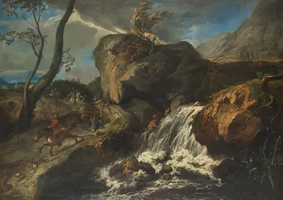 Landschaft Mit Uberfall
