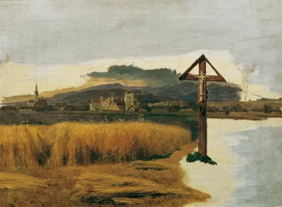 Landschaft Von Brunn Am Gebirge