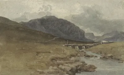 Landschap Bij Llyn Ogwen Caernarvonshire Wales