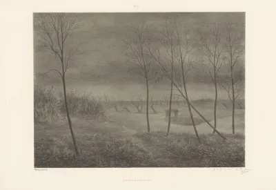 Landschap Bij Nacht